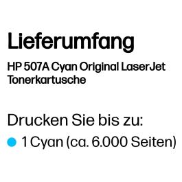 HP Laserjet 507A Toner Cian