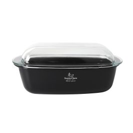 Inde Fuente Rectangular para Horno con Tapa 4.5L, 33 cm x 20 cm x 13 cm (2 Unidades)