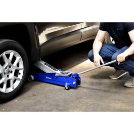 Michelin Cric Hidráulico de Elevación 2,25 T, Rango 15-53 cm, para SUV, 4x4 y Autocaravanas, Chasis Extralargo con Brazo de 70 cm