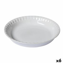 Molde para Tartas Pyrex Supreme Blanco Cerámica Vidrio templado Redondo 25,5 x 25,5 x 4 cm 6 Unidades