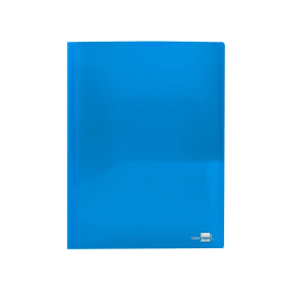 Liderpapel 45682 Carpeta Dossier Dos Bolsas Canguro Polipropileno Din A4 Azul