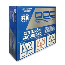 Occ Motorsport OCCRF1 Arnés Deportivo 6 Puntos 3 Pulgadas Amarillo Homologación FIA 8853-2016 Universal con Refuerzo y Tiradores Occ Motorsport OCCRF1 Arnés Deportivo 6 Puntos 3 Pulgadas Amarillo Homologación FIA 8853-2016 Universal con Refuerzo y Tiradores