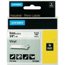 Dymo Rhino Cinta de Identificación, Negro sobre Blanco, 9 mm x 5.5M, Vinilo S0718580 Precio: 17.89000004. SKU: B1CD5V3TQV