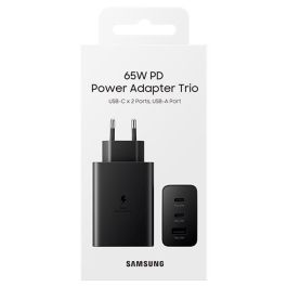 Samsung EP-T6530 Cargador de Pared Negro con 2 Puertos USB-C para Smartphone, Tableta, Portátil, Auriculares y Smartwatch Samsung EP-T6530 Cargador de Pared Negro con 2 Puertos USB-C para Smartphone, Tableta, Portátil, Auriculares y Smartwatch