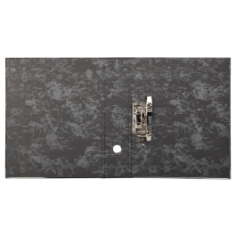 Liderpapel 404549 Archivador de Palanca Folio Classic Blue Cartón Entrecolado Lomo 80mm Negro Compresor Metal