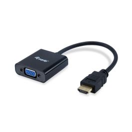 EQUIP ADAPTADOR HDMI MACHO A VGA HEMBRA CON AUDIO JACK 3.5"