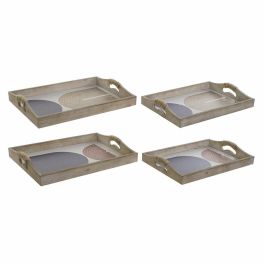 Bandeja Moderno DKD Home Decor Azul Beige 30 x 6 x 40.6 cm Set de 2 (2 Unidades) Precio: 41.50000041. SKU: S3017364