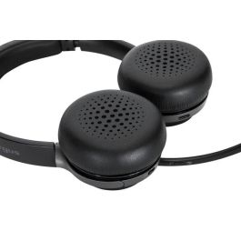 Targus AEH104GL Auriculares Diadema Inalámbricos y Alámbricos Bluetooth 5.0 USB-C 3.5mm con Micrófono Negro para Llamadas y Música