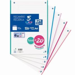 Oxford Recambio Classic 100H + 20H Gratis A4 Sueltas 90 gr 1 Línea 4 Taladros 5 Bandas Colores Pastel Precio: 4.49999968. SKU: B15ASYVTDD