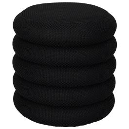 Home Deco Factory Puf Almacenaje Atom Negro d.37 cm h.42 cm