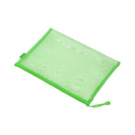 Liderpapel Bolsa Zipper Bag Poliéster Transpirable Multiusos DIN A5 Verde Pastel