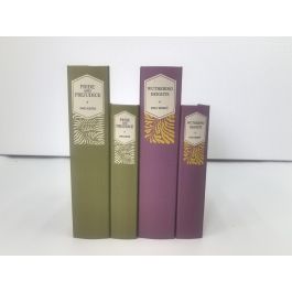 DKD Home Decor Caja Libro Tropical Verde Lila 7x30x21 cm PU MDF Set 2 Floral