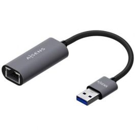 AISENS - CONVERSOR USB 3.0 A ETHERNET GIGABIT 10/100/1000 MBPS, GRIS, 15CM Precio: 10.50000006. SKU: B1GHY2H5SX