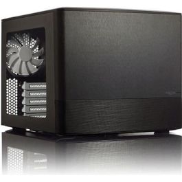Fractal Design NODE 804 Cubo Negro PC con Ventiladores 120mm, Soporte para 2.5/3.5", Micro ATX - FD-CA-NODE-804-BL-W