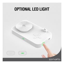 4smarts Qi2 Estación de Carga Inalámbrica Trident, Blanco, 25W
