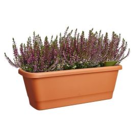 Elho ELH8711904527556 Noa Balconiere para Balcón Exterior Marrón L 52 x B 20 x H 18 cm - 100% Reciclado