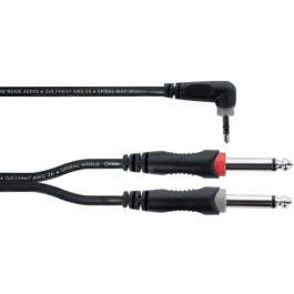 Cordial Cable Y Mini-Jack Estéreo En Ángulo / 2 Jacks Mono 3 M Precio: 10.50000006. SKU: B16G7ZALKF