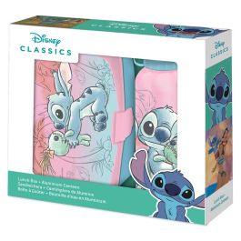 KIDS LICENSING Sandwichera + Cantimplora Aluminio Stitch Disney 500ml