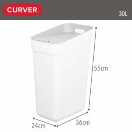 Cubo de basura Curver Blanco Plástico 30 L (6 Unidades) Cubo de basura Curver Blanco Plástico 30 L (6 Unidades)