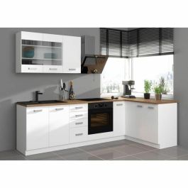 Atlas ATLAS80G Unidad alta con 2 puertas batientes, decoración blanca, L80 cm Atlas ATLAS80G Unidad alta con 2 puertas batientes, decoración blanca, L80 cm