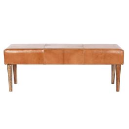 Banqueta DKD Home Decor Camel Madera 122 x 41 x 46 cm Banqueta DKD Home Decor Camel Madera 122 x 41 x 46 cm
