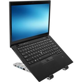 Targus Soporte Portátil con Dock Multi-puerto USB-C para Laptop, PD 100W, Plegable, Aluminio, 4K, Ajustable