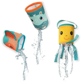 Ses Creative Tazas de Baño de Neopreno Apilables para Verter y Jugar en el Agua