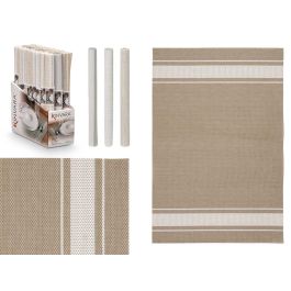 Salvamantel Kinvara 30x45 cm rayas - Beige, Blanco, Gris (48 Unidades)