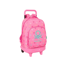 Safta Mochila Grande con Ruedas Compact Extraible Benetton Heart Escolar 450x330x220 mm Precio: 61.79000036. SKU: B19PRSFETF