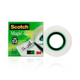 Scotch Cinta Adhesiva Invisible Magic Rollo 19 mm X 33 mm Caja Individual