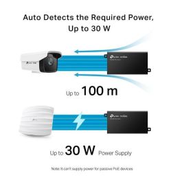 Omada PoE+ Injector Adaptador Gigabit 802.3at/af para Redes Ethernet con Alimentación por Cable hasta 100m Omada PoE+ Injector Adaptador Gigabit 802.3at/af para Redes Ethernet con Alimentación por Cable hasta 100m