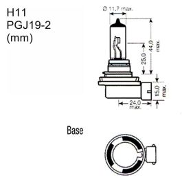 M-Tech MTECZ8 Lámpara Halógena H11 PGJ19-2 12V 55W, fabricada con Vidrio de Cuarzo Templado para Alta Durabilidad y 300 Horas de Vida Útil M-Tech MTECZ8 Lámpara Halógena H11 PGJ19-2 12V 55W, fabricada con Vidrio de Cuarzo Templado para Alta Durabilidad y 300 Horas de Vida Útil