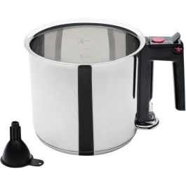 GSW Baño María / Doble Caldera 16 cm, 1.5 L, Acero Inoxidable, Doble Pared con Depósito, Compatible Inducción, Graduado, Ideal para chocolate y salsas