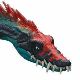 Mattel Jcl72 Figura Dinosaurio Gigantic Trackers Styxosaurus Jurassic World, 35cm, ataque cabeza y aletas, app Play