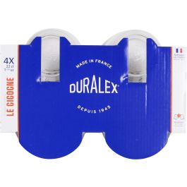 Duralex Set 4 Vasos Transparente 220 cc Colección Gigogne (12 Cajas)