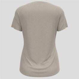 Camiseta de Manga Corta Mujer Odlo Essential Beige