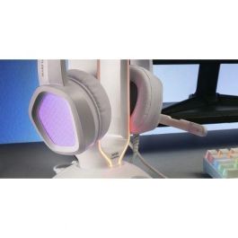 Auricular con Micrófono Gaming Mars Gaming MH320W LED RGB Estéreo Gris