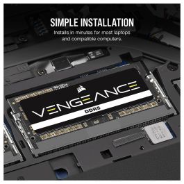 Corsair Vengeance CMSX16GX5M1A5600C48 Memoria RAM DDR5 16GB (1x16GB) 5600MHz CL48 para Portátil