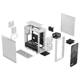 Fractal Design Meshify 2 Compact Lite FD-C-MEL2C-04 - Caja PC Torre Compacta ATX/Micro ATX/Mini-ITX, Blanco