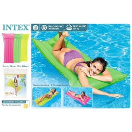 Intex Colchoneta 4 Tubos Colores Neon 183x76 cm