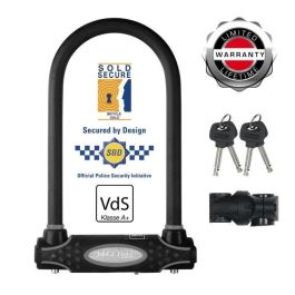 Master Lock Candado Bicicleta U Llave - Seguridad Certificada Secure Gold, VDS A+, Acero Endurecido, para E-bike, MTB.