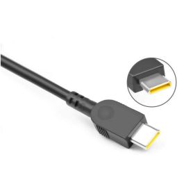 Lenovo Adaptador de Corriente 65W Universal para Portátiles, Soporta Múltiples Voltajes (20V, 15V, 9V, 5V), 3 Puertos