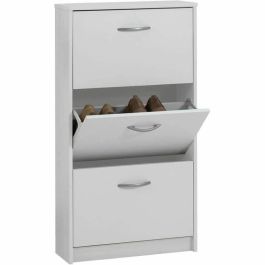 FMD 4029494118028 Zapatero Decoración Blanca 3 Solapas para 6 Pares - L58,5 x H104,5 x P17 cm - Fabricado en Alemania Precio: 102.78999973. SKU: B1DG7WYGZ7