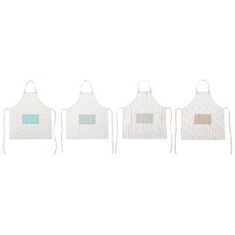 DKD Home Decor Delantal Shabby Blanco Multicolor 0.1 x 110 x 70 cm
