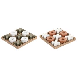 DKD Home Decor Juego de Mesa Urban Tic Tac Toe MDF Verde Camel 18.5 x 18.5 x 3 cm (4 Unidades) Precio: 55.50000049. SKU: B18C36K5B7