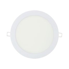 Downlight led empotrable redondo 20 W luz fria 6400 k 1500 lm blanco ø22,5 cm