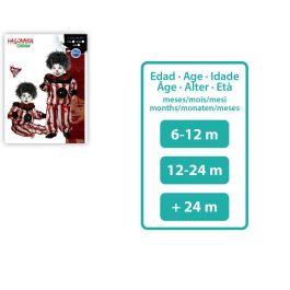 Disfraz Payaso Diabólico Bebé 12-24 Meses Rojo Con Golas Halloween Hombre Polyester