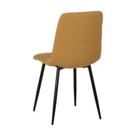 Silla Mostaza Tejido-Metal Salón 44 X 51 X 88 cm