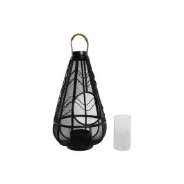 Portavela Colonial DKD Home Decor Negro 28 x 50 x 28 cm