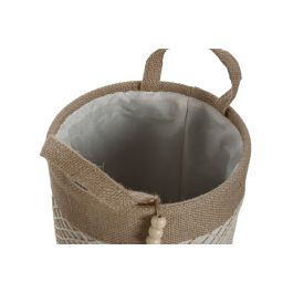 Cesta DKD Home Decor Natural Crema 30 x 34 x 30 cm Set de 3 (2 Unidades) Cesta DKD Home Decor Natural Crema 30 x 34 x 30 cm Set de 3 (2 Unidades)